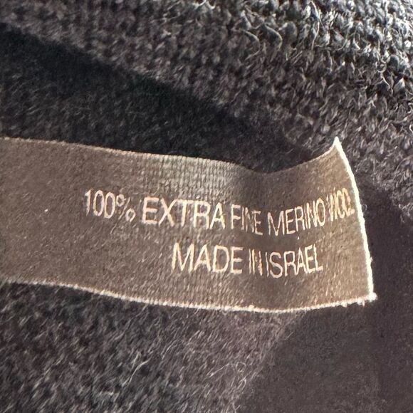 Time Pieces Men’s Polo Sweater XL Gray 100% Extra Fine Merino Wool Minimalist - Picture 5 of 5